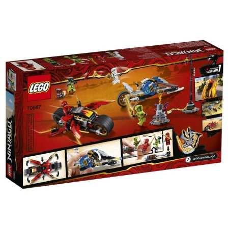 Lego Ninjago Ниндзяго Мотоцикл-клинок Кая и снегоход Зейна