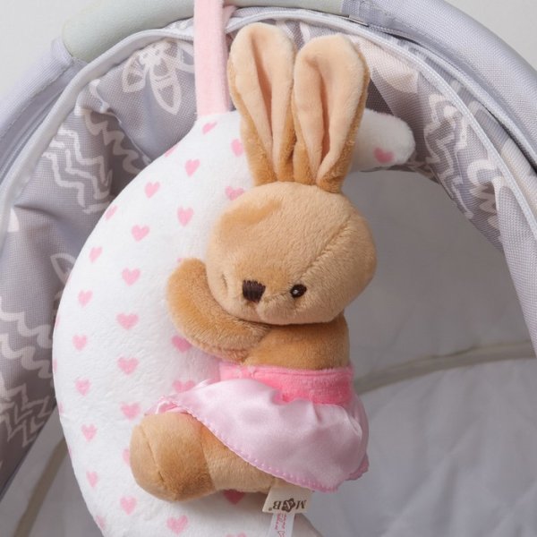 Подвеска музыкальная «Зайка на луне», заводная, на кроватку, коляску, Mum&Baby 9912198