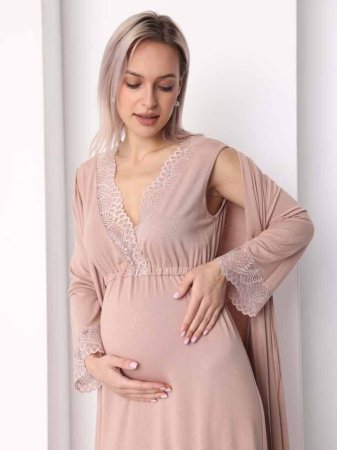 Hunny mammy Комплект для беременных и кормящих 23532, размер 170,176- 92-98 / цвет бежевый