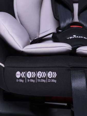 Babyсare Детское автокресло Troner гр 0+/I/II/III, 0-36, (0-12лет), цвет / Черный-Серый (Black-Grey)