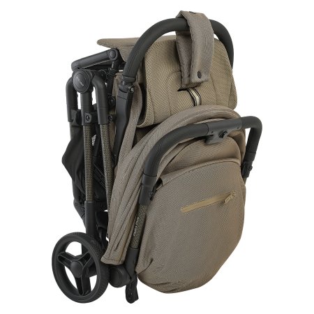 Коляска PERA Plus (прогул) рама carbon/PU (Tuareg Beige/gold)