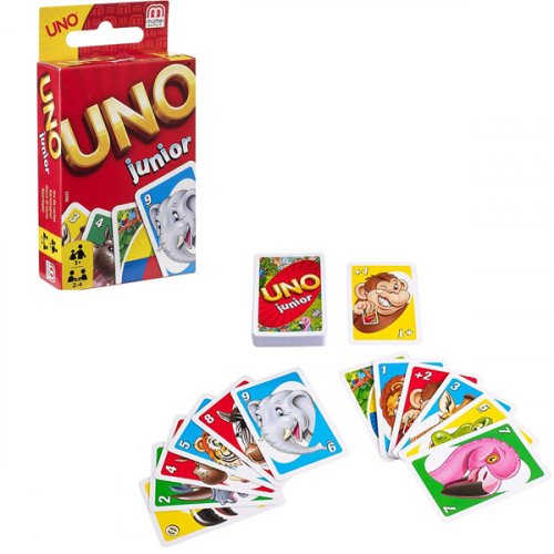 Mattel Games Детская карточная игра UNO Junior