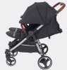Mowbaby Прогулочная коляска для двойни Tandem / цвет Black (черный)