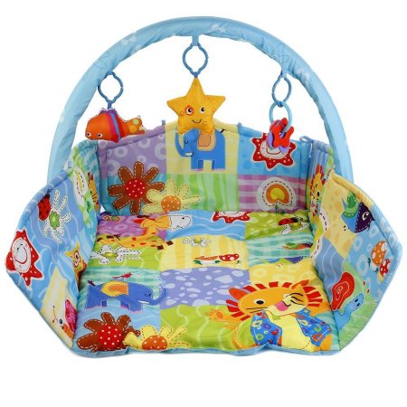 "Умка" Развивающий коврик с бортами и дугой для новорожденных