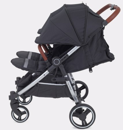 Mowbaby Прогулочная коляска для двойни Tandem / цвет Black (черный)