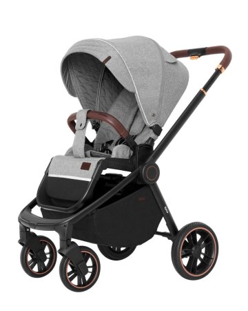 Carrello Коляска 2 в 1 Epica CRL-8510/1, цвет Silver Grey, черная рама (Дизайн 2022)