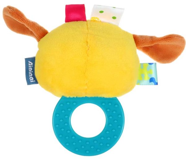 Крошка Я Погремушка мягкая с прорезывателем "Собачка"