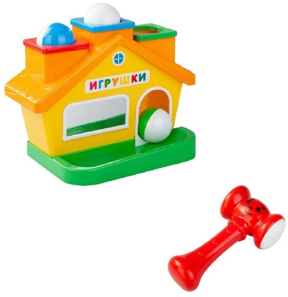 Развивающая игрушка-стучалка "Домик"