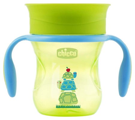 Chicco Поильник Perfect Cup, с 12 месяцев / цвет зеленый