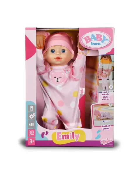 68488 Интерактивная ползающая кукла Эмили 43 см. BABY born
