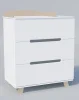 IN AL Комод ИНКАНТО Anniken LUX 800/3 (Белый/бук)