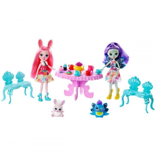 игрушка Enchantimals® игровой набор "чаепитие пэттер павлины и бри кроли"