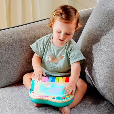 Hape музыкальная игрушка "Волшебное прикосновение" Пиксельное пианино с динамическим экраном E0635_HP