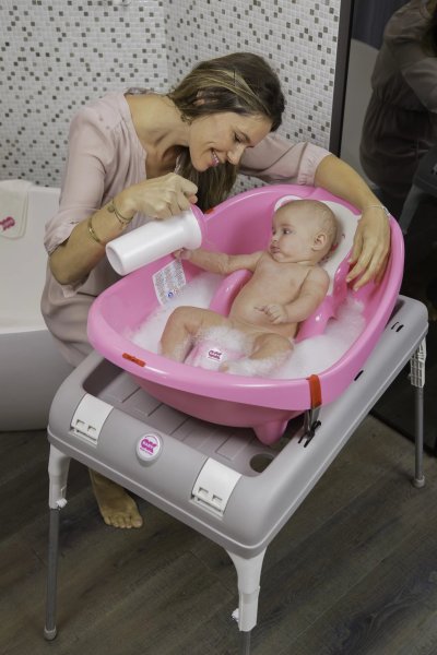 Ok baby горка для ванны buddy мишка / цвет розовый 66 для купания младенца