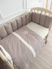 Lappetti Комплект "Organic baby cotton" для прямоугольной кроватки, 6 предметов / цвет бежевый