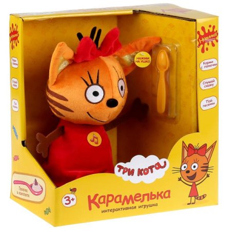 Мульти-Пульти Интерактивная мягкая игрушка Карамелька Три Кота 281529 / цвет коричневый