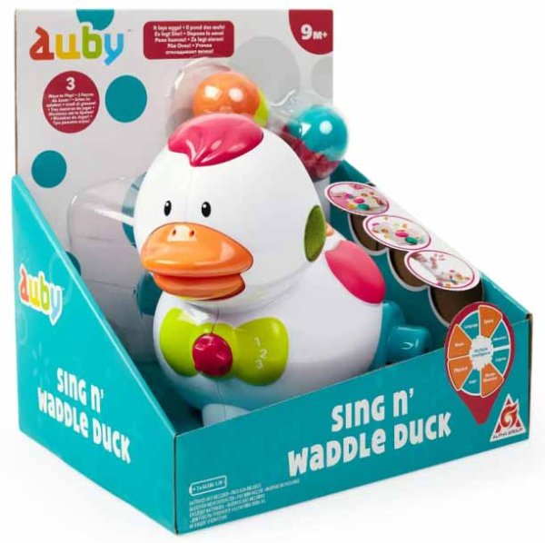 Auby Интерактивная игрушка Уточка, свет и звук