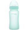 Everyday Baby Стеклянная бутылочка-поильник с трубочкой с защитным покрытием, 240 мл / мятный 