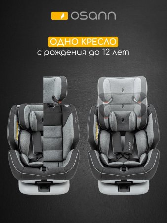 Оsann Автокресло One 360 / цвет Universe Grey (серый)