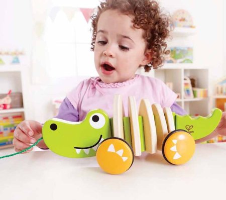 Hape Каталка деревянная "Крокодил"