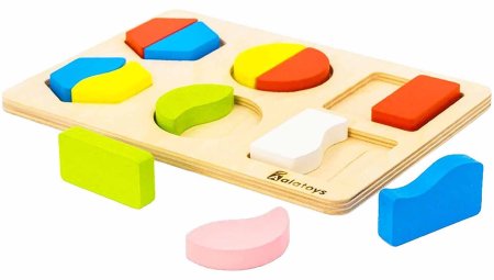 Alatoys Рамка-вкладыш "Дроби-фигуры №1"