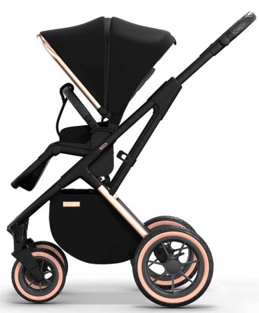 Moon Коляска 2 в 1 Style Rocca / цвет Rosegold (черный, рама розовое золото)