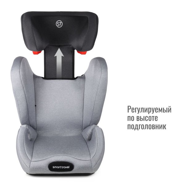 Smart Travel Автокресло Expert Fix (15-36 кг) / цвет Light grey (светло-серый)