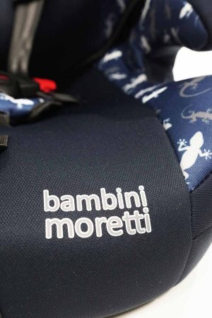 Bambini Moretti Детское автомобильное кресло LB-515 Print, 9-36 кг, цвет / темно - синий - геккон