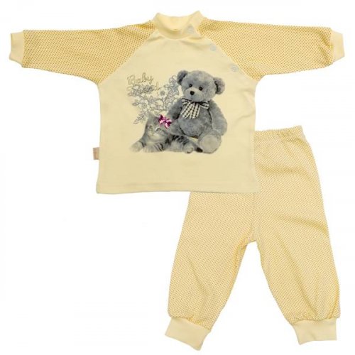 Пижамка детская трикотаж-интерлок / рост 68 см / расцветка в ассортименте