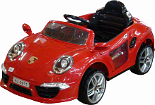 Машинка аккумуляторная Porsche / 12V / красная