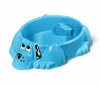 Sheffilton KIDS Песочница Собачка с крышкой (116.5x65.5x26 см) / цвет Голубой/Зеленый