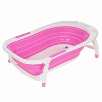 Pituso Детская складная ванна для купания / цвет розовый					
