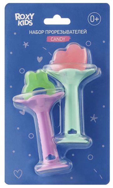 Roxy-Kids Набор силиконовых прорезывателей «Candy»