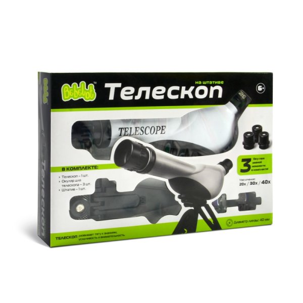 Игрушка телескоп Bebelot  (23х18 см, зум 20х/ 30х/ 40х)