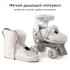 *(н/м)50057, Ролики-коньки 3в1 SKROLLS «СКРОЛС»  (milky, M (30-33))
