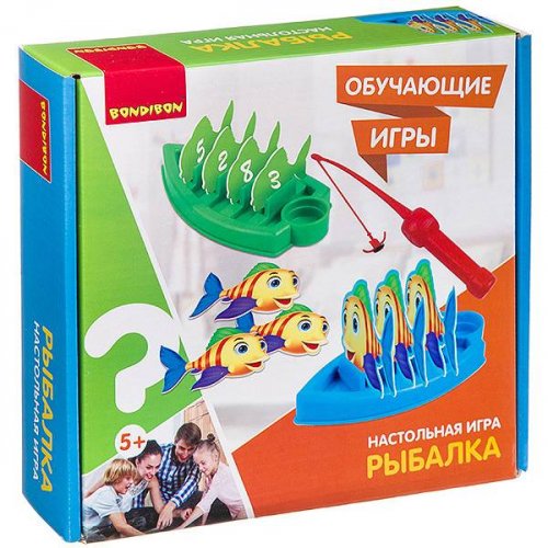 Bondibon Обучающие игры Настольная игра Рыбалка, в коробке 22x21x5.5