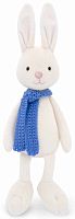 Orange Мягкая игрушка "Кролик Макс в синем шарфике", 20 см					