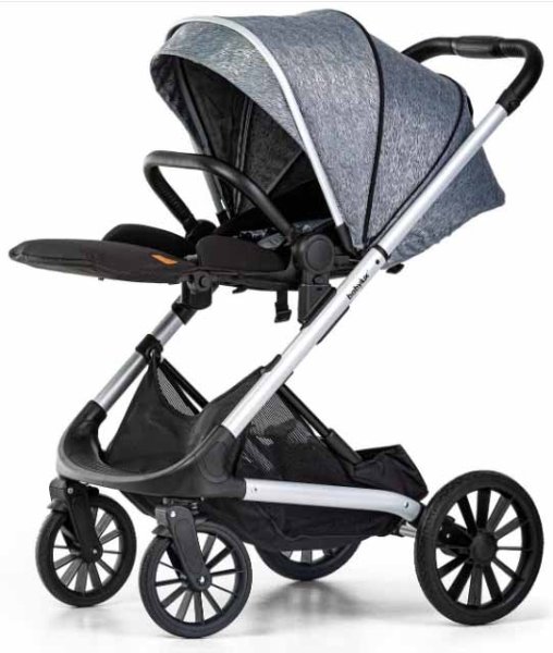 Babylux Коляска 2 в 1 XR / цвет серый, рама серебро