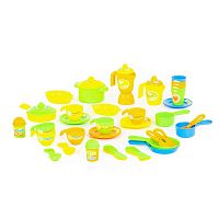 Полесье Набор детской посуды в коробке, 50 элементов / цвет желтый					