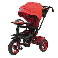 Lexus Trike Велосипед детский трехколесный, надувные колеса, музыкальная панель / цвет красный