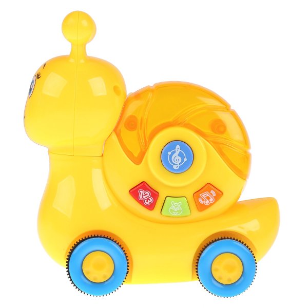 Умка Развивающая игрушка Музыкальная улиточка со звуковыми и световыми эффектами 280097 / цвет желтый