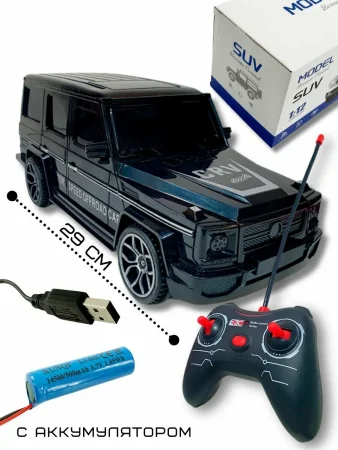 Машина радиоуправляемая MERCEDES-BENZ G-CLASS , 29 см, черный