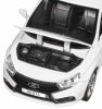 Автопанорама Металлическая лицензионная машинка Lada Vesta / цвет белый