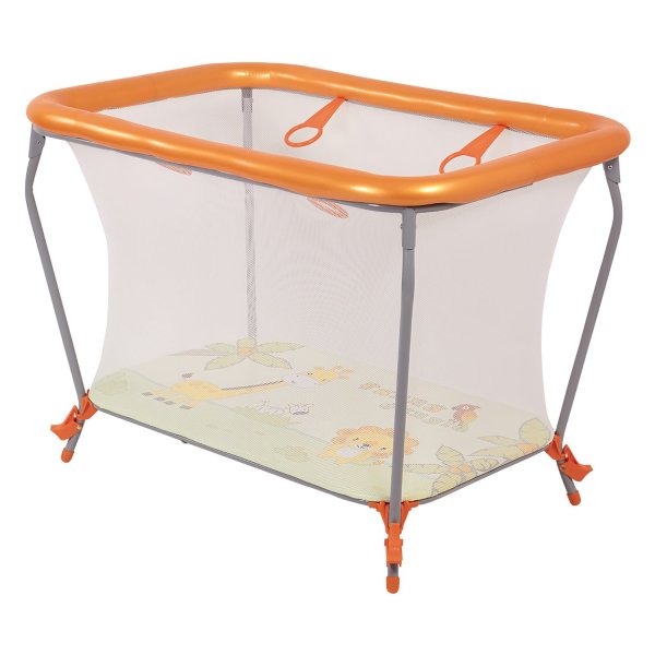 Polini kids Манеж Basic / цвет Оранжевый, Джунгли
