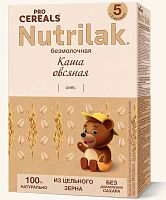 Nutrilak Premium Procereals Каша безмолочная овсяная, с 5 месяцев, 200 г					