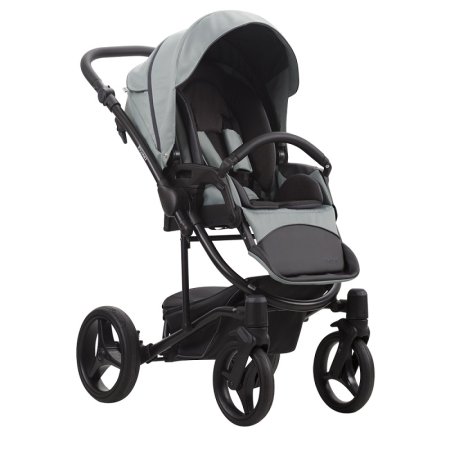 Bebetto Детская коляска 2 в 1 Torino TEX Цвет / 01 лиловый с рисунком (ткань) / рама черная