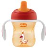 Chicco Чашка-поильник Transition Cup (полужесткий носик), 200 мл / цвет красный
