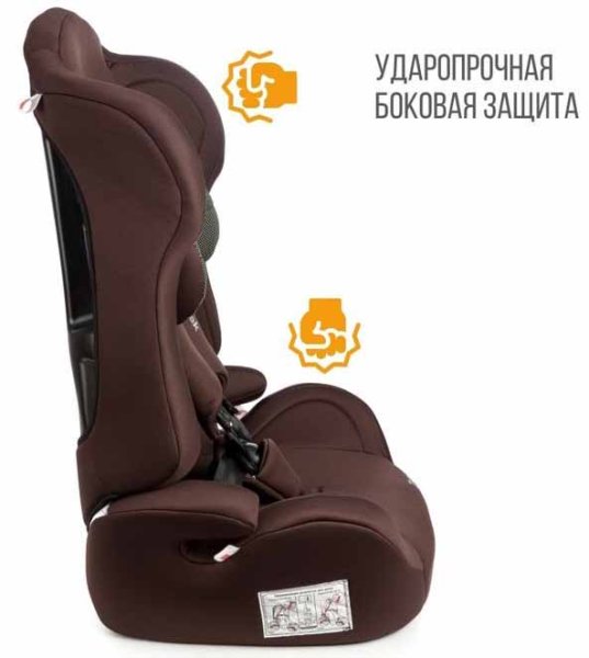 Zlatek Автокресло Atlantic ZL513 (9-36 кг) / цвет коричневый карбон