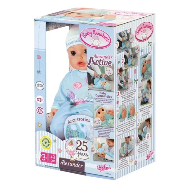 БЕБИ Анабель. Интеракт. кукла Александр 43 см. BABY Annabell