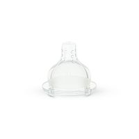 Baboo Соска молочная силиконовая Natural, средний поток / цвет прозрачный
